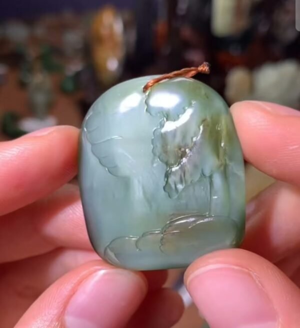 Hotan Jade Cat's Eye Buddha Jewelry